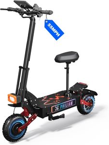 Trottinette électrique adulte 6000W à double moteur, vitesse jusqu'à 55 MPH et autonomie jusqu'à 70 miles, trottinette électrique avec batterie 60V/38Ah, pneus larges, pliable - Product Image 2