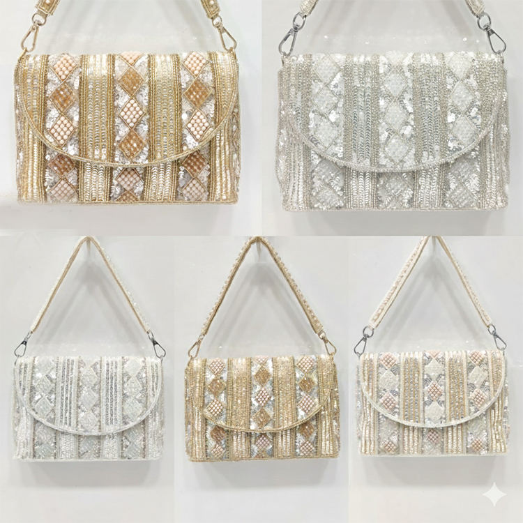 Antique Gold, White, Silver, Bright Gold, Brown