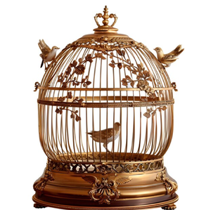 Élégante jardinière cage à oiseaux en fer, support de plante en métal à plusieurs niveaux d'inspiration vintage pour décoration de jardin intérieur aux prix de gros - Product Image 4