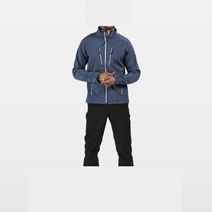 Chaqueta Softshell impermeable a prueba de viento de 3 capas para hombre, elegante y versátil, con capucha, suministro OEM, resistente al agua con cierre de cremallera - Product Image 4