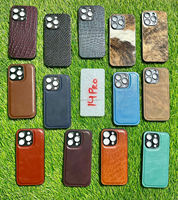 Nouvel arrivage d'étuis de téléphone élégants en cuir véritable personnalisé vintage de luxe de haute qualité Phone 14 Pro Mobile Covers