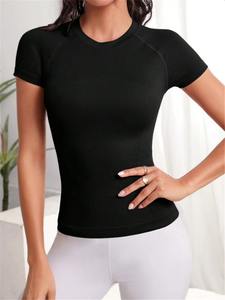 Haute qualité en gros été femmes respirant Fitness course Sport manches courtes T-shirt Slim Fit T-shirt pour les femmes - Product Image 6