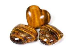 Cristaux métaphysiques naturels-cristaux de coeur gonflés d'oeil de tigre en gros-pierres naturelles faites à la main pour la guérison et les cadeaux de Reiki - Product Image 6