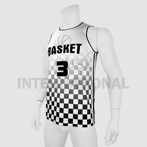 เสื้อบาสเก็ตบอลตาข่ายระบายอากาศ OEM ชุดบาสเก็ตบอลแบบกำหนดเอง เสื้อบาสเก็ตบอลโลโก้แบบกำหนดเอง - Product Image 1