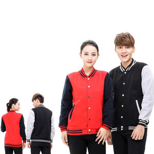 Kids varsity <b>jacket</b> with relaxed fit casual style and button closure - Product Image 6