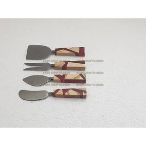 Cubiertos de cocina, cucharas, cubiertos de acero inoxidable y mango de resina, cubiertos al por mayor, juego de cubiertos, juegos de vajilla - Product Image 3