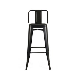 Silla de Café Tolix de Estilo Industrial GCFC043 para Restaurante, con Respaldo Alto, Metálica, Color Negro - Product Image 2