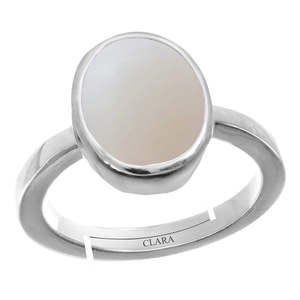 NOVAMART Fine Handmade Geometric Statement <b>Ring</b> Certified 4.8cts Opal 92.5 Sterling <b>Silver</b> <b>Adjustable</b> Wholesale Export - Product Image 1