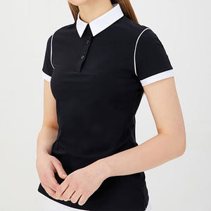 Wholesale Golf <b>Ladies</b> Short-sleeved <b>Polo</b> <b>Shirt</b> Slim Fit Breathable Elastic Quick Drying Jersey High Quality Fashion <b>Polo</b> <b>Shirt</b> - Product Image 2