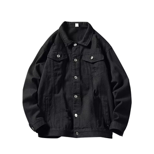 Chaqueta de Mezclilla para Hombre, Estilo Otoñal, con Logotipo Personalizado, 100% Algodón, Lavado Medio, con Botones, Transpirable, Estilo Vintage - Product Image 5