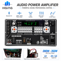 Amplificateur audio karaoké professionnel pour la maison, 350W, amplificateur de puissance DSP avec double entrée micro pour le divertissement à domicile