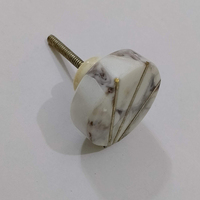 Vendita all'ingrosso in marmo massiccio in ottone tradizionale manopola per armadi da cucina cassetti camere da letto-ferramenta mobili fatti a mano