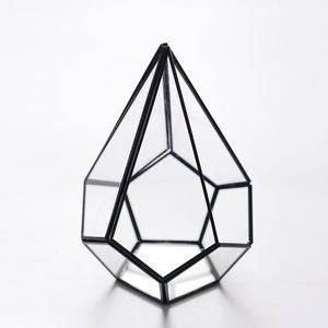 Terrario negro mejor valorado de calidad de exportación de diseño Premium recién llegado con borde de latón para Decoración de mesa de hogar y boda - Product Image 6