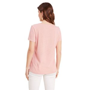 Camisetas Cortas de Seda/Algodón con Estampado 3D Personalizado para Mujer, Ajuste Delgado, para Gimnasio y Uso Casual, Colores y Tallas Personalizables - Product Image 2