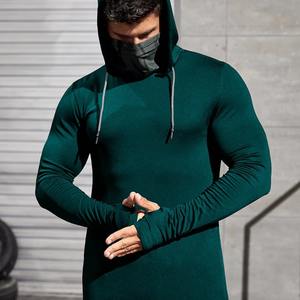 Sweat à capuche à manches longues de sport décontracté pour hommes, résistant aux UV et respirant, couleur unie pour la randonnée et la pêche - Product Image 3