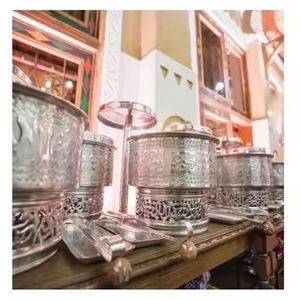 Fabuleux chauffe-plats rond de conception pour la restauration d'hôtel chauffe-plats de buffet en acier inoxydable de taille personnalisée à bon prix - Product Image 2