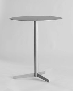 Mesa Auxiliar Redonda Plateada Moderna con Diseño Minimalista para una Decoración Contemporánea y Elegante del Hogar - Product Image 1