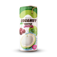 Eau de coco pure naturelle certifiée HALAL ISO de haute qualité 240 ml, goût sucré, saveur originale, durée de conservation de 24 mois, boisson