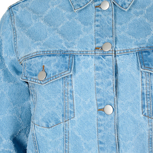 2025 chaqueta vaquera hecha a medida para mujer, artículos Premium, Chaquetas vaqueras lavadas elegantes transpirables a prueba de viento para mujer - Product Image 6