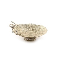 Trendy gepolijste luxe design roestvrijstalen messingwerk voor gedroogd fruit, chocolade, dadels, snoepjes, chips, snacks, feestjes, vaatwasserbestendig.