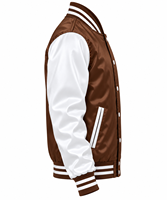 Veste bomber en satin personnalisée de haute qualité, veste de sport décontractée streetwear personnalisée, veste varsity pour homme en tissu satiné, veste letterman.