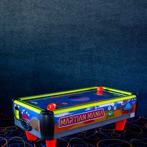Table de hockey sur air portable Martian Mania, jeu d'arcade à récompenses pour enfants, 2 joueurs, en plastique - Product Image 4