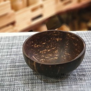 Tazón de cáscara de coco hecho a mano para barra de ensaladas y uso de buffet - Product Image 6