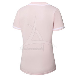 เสื้อซอฟต์บอลคอวีผู้ชายขายดี ระบายอากาศ แห้งเร็ว พร้อมโลโก้ทีมสั่งทำได้ ผ้าโพลีเอสเตอร์ 100% สีสั่งทำได้ - Product Image 2