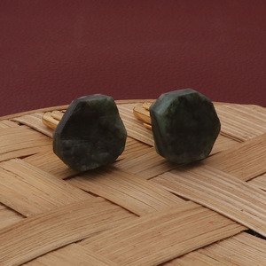 Handmade Tự Nhiên Ngọc Lục Bảo Đá Quý Khuy Măng Sét Mạ Vàng Đồng 15-17Mm Người Đàn Ông Của Truyền Thống Kỷ Niệm Đám Cưới Đảng Quà Tặng <span class=keywords><strong>Tie</strong></span> <span class=keywords><strong>Clip</strong></span> - Product Image 4