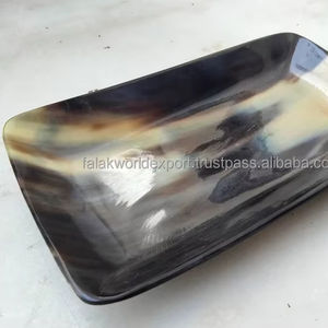 Falak World Export's Modern Animal-Style 100% Plateau de service en corne de buffle Plateau de fruits secs poli pour la décoration de la maison par FWE - Product Image 5