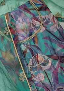 Couleur unie 3D impression numérique coton costume 3 pièces Shalwar Kameez non cousu Mesuri fantaisie été décontracté événements robe Punjabi formelle - Product Image 2