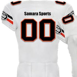 Uniforme de maillot de football américain en prix de gros taille adulte couleur unie uniformes de football américain - Product Image 5