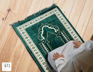 Tapis de prière musulman en gros forme épaisse surface douce personnalisation taille et couleur tapis de prière - Product Image 4