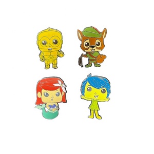 中国メーカー製メタルピンバッジ、最小注文数なし、卸売ゴールドメタルブローチピン、オリジナルデザイン、可愛い漫画バッジ - Product Image 3