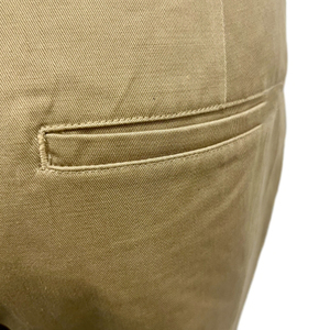 Respirant personnalisé marque privée 100% coton OEM hommes décontracté couleur unie coton Chino Flare pantalon pantalon Long hommes costume - Product Image 5