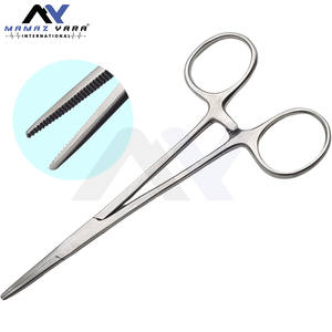 Juego de pesca de acero inoxidable de 2 piezas, abrazaderas de bloqueo de 5 \ ", fórceps hemostáticos, instrumentos quirúrgicos dentales curvos rectos para - Product Image 5