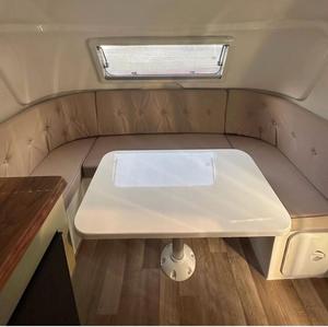 Caravana de Viaje Mini Económica para Acampar, Remolque Pequeño Tipo Lágrima, RV Ligero de Aluminio Plegable para 8 Personas - Product Image 3