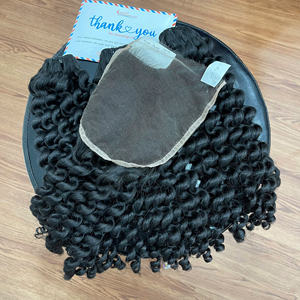 Paquets bouclés 100% cheveux vierges Remy cheveux vietnamiens bruts Double trame armure couleur naturelle cheveux humains pour les femmes - Product Image 6