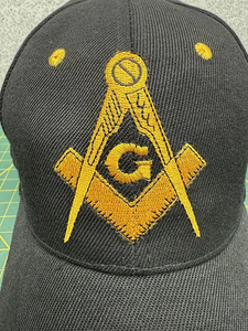 Mason Masonic <b>Black</b> Hat <b>Cap</b> Embroidered Adjustable Velkro Strapback Regalia <b>Baseball</b> <b>Cap</b> Embroidery Letter Hip Hop Custom Hats - Product Image 5
