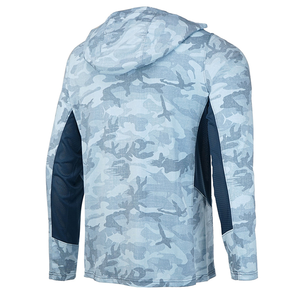 Vente en gros de chemises de pêche à séchage rapide Performance Chemises de randonnée à manches longues Spf50 Protection solaire Sweats à capuche de pêche avec masque facial - Product Image 2