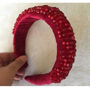 Premium Grade Design Wedding Pearl Flannel Handmade Hair Hoop Custom Women Hair Ornament Personality Bridal Pearl <b>Headband</b> - Product Image 3