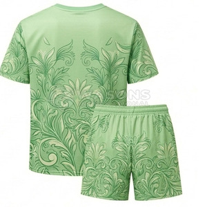 Conjunto de Camiseta y Pantalones Cortos Urbanos, Estilo Urbano, Material Suave, Ajuste Cómodo, Ideal para el Uso Diario - Product Image 6