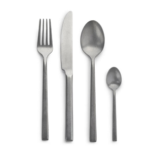 Lavish Bulk Hotel Silver Metal Knife <b>Fork</b> <b>Spoon</b> Cutlery <b>Set</b> Stainless Steel Unique Handle Flatware Silverware <b>Set</b> Mirrored Steel - Product Image 5