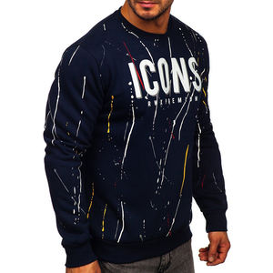 Sweatshirts à capuche pour hommes avec impression de logo personnalisé en gros Streetwear Pullover Fashion Oversized Fleece Sweatshirts - Product Image 3