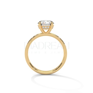 Bagues de fiançailles en diamant Moissanite en argent sterling 925 originales très vendues Bague de promesse Halo à la mode pour femmes - Product Image 6