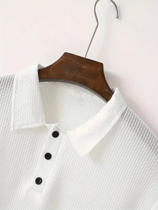 Camisetas Polo para hombre al por mayor nueva ropa informal color personalizado 100% algodón manga corta antiarrugas camisetas polo para hombre - Product Image 3