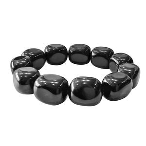 Pulsera de cristal caído de turmalina negra india de alta calidad, joyería de piedras preciosas naturales, regalo para hombres y mujeres, meditación energética - Product Image 5
