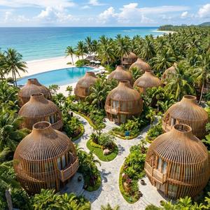 Moderna Villa Prefabricada Circular, Hotel Resort, Casa de Huéspedes con Jardín, 2026, Fácil Montaje, Casa Contenedor Redonda para <span class=keywords><strong>Turismo</strong></span> - Product Image 6