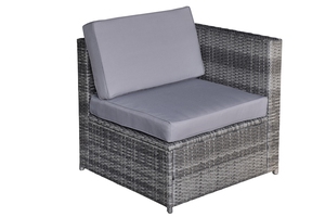 Vietnam Modern PE Wicker <b>Rattan</b> Steel Tempered Glass Garden <b>Sofa</b> Set with Waterproof Cushions-Durable Outdoor Furniture - Product Image 4
