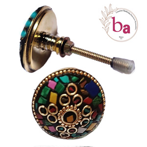 ลูกบิดลูกปัดหินโมเสคสำหรับตู้แต่งตัวห้องครัวสำหรับตู้เสื้อผ้าที่รับประทานอาหาร - Product Image 1